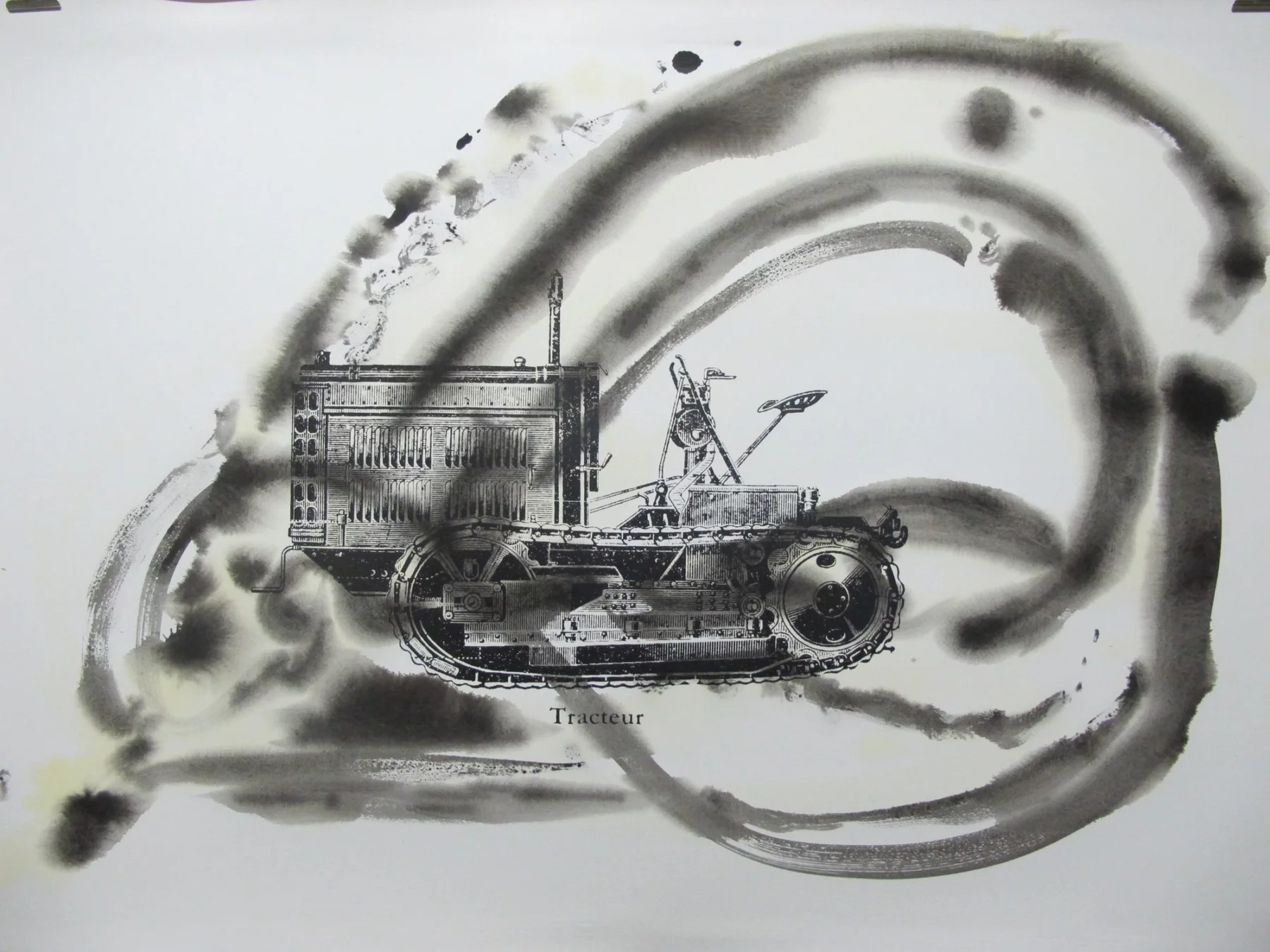 Âme Burger 9110, Sérigraphie et aquarelle, 2014 — Julie Humbert