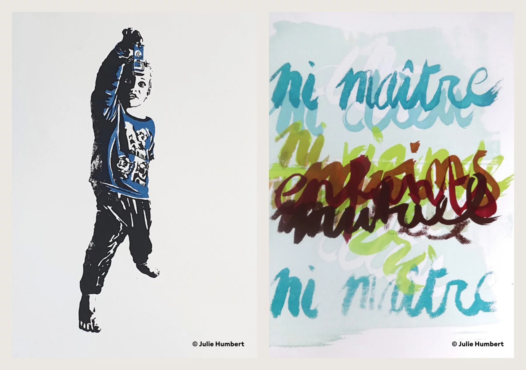 This is Print, Intervention sur panneau d’affichage, 2026 — Julie Humbert